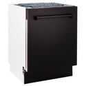 ZLINE 24 in. Tallac Series 3rd Rack Dishwasher with Auto Door Open Drying, 51dBa, Oil-Rubbed Bronze Panel (DWV-ORB-24)