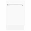 ZLINE 18 in. Tallac Series 3rd Rack Dishwasher with Auto Door Open Drying, 51dBa, White Matte Panel (DWV-WM-18)