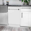 ZLINE 18 in. Tallac Series 3rd Rack Dishwasher with Auto Door Open Drying, 51dBa, White Matte Panel (DWV-WM-18)