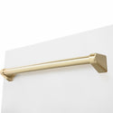 ZLINE Autograph Edition 18 in. Tallac Series 3rd Rack Dishwasher with Auto Door Open Drying, 51dBa, White Matte Panel with Polished Gold Handle (DWVZ-WM-18-G)
