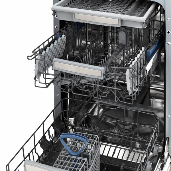 ZLINE Autograph Edition 18 in. Tallac Series 3rd Rack Dishwasher with Auto Door Open Drying, 51dBa, Panel Ready with Polished Gold Handle (DWVZ-18-G)