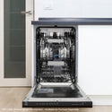 ZLINE Autograph Edition 18 in. Tallac Series 3rd Rack Dishwasher with Auto Door Open Drying, 51dBa, Panel Ready with Polished Gold Handle (DWVZ-18-G)