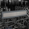 ZLINE Autograph Edition 18 in. Tallac Series 3rd Rack Dishwasher with Auto Door Open Drying, 51dBa, Panel Ready with Matte Black Handle (DWVZ-18-MB)