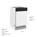 ZLINE Autograph Edition 18 in. Tallac Series 3rd Rack Dishwasher with Auto Door Open Drying, 51dBa, Panel Ready with Matte Black Handle (DWVZ-18-MB)