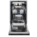 ZLINE Autograph Edition 18 in. Tallac Series 3rd Rack Dishwasher with Auto Door Open Drying, 51dBa, Panel Ready with Matte Black Handle (DWVZ-18-MB)