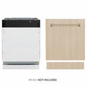 ZLINE Autograph Edition 24 in. Tallac Series 3rd Rack Dishwasher with Auto Door Open Drying, 51dBa, Panel Ready with Champagne Bronze Handle (DWVZ-24-CB)