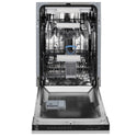 ZLINE Autograph Edition 18 in. Tallac Series 3rd Rack Dishwasher with Auto Door Open Drying, 51dBa, Stainless Steel Panel with Champagne Bronze Handle (DWVZ-304-18-CB)