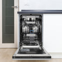 ZLINE Autograph Edition 18 in. Tallac Series 3rd Rack Dishwasher with Auto Door Open Drying, 51dBa, Stainless Steel Panel with Champagne Bronze Handle (DWVZ-304-18-CB)