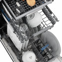 ZLINE Autograph Edition 18 in. Tallac Series 3rd Rack Dishwasher with Auto Door Open Drying, 51dBa, Black Stainless Steel Panel with Champagne Bronze Handle (DWVZ-BS-18-CB)