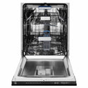 ZLINE Autograph Edition 24 in. Tallac Series 3rd Rack Dishwasher with Auto Door Open Drying, 51dBa, Black Stainless Steel Panel with Champagne Bronze Handle (DWVZ-BS-24-CB)