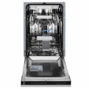 ZLINE Autograph Edition 18 in. Tallac Series 3rd Rack Dishwasher with Auto Door Open Drying, 51dBa, Satin Stainless Steel Panel with Polished Gold Handle (DWVZ-SN-18-G)