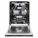ZLINE Autograph Edition 24 in. Tallac Series 3rd Rack Dishwasher with Auto Door Open Drying, 51dBa, White Matte Panel with Champagne Bronze Handle (DWVZ-WM-24-CB)