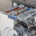 ZLINE 24 in. Tallac Series 3rd Rack Dishwasher with Auto Door Open Drying, 51dBa, Black Stainless Steel Panel (DWV-BS-24)