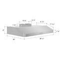 ZLINE 30 in. 300 CFM Ducted Under-Cabinet Range Hood in Stainless Steel, Hardwired Power (617-30)