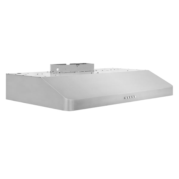 ZLINE 30 in. 300 CFM Ducted Under-Cabinet Range Hood in Stainless Steel, Hardwired Power (617-30)