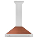 ZLINE 36 in. Convertible Fingerprint Resistant DuraSnow® Stainless Steel Range Hood with Copper Shell and Stainless Steel Handle (KB4SNX-C-36)