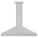 ZLINE 48 in. Convertible Fingerprint Resistant Satin Stainless Steel Range Hood with Stainless Steel Handle (KB4SNX-48)