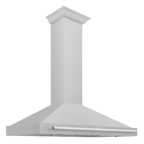 ZLINE 48 in. Convertible Fingerprint Resistant Satin Stainless Steel Range Hood with Stainless Steel Handle (KB4SNX-48)