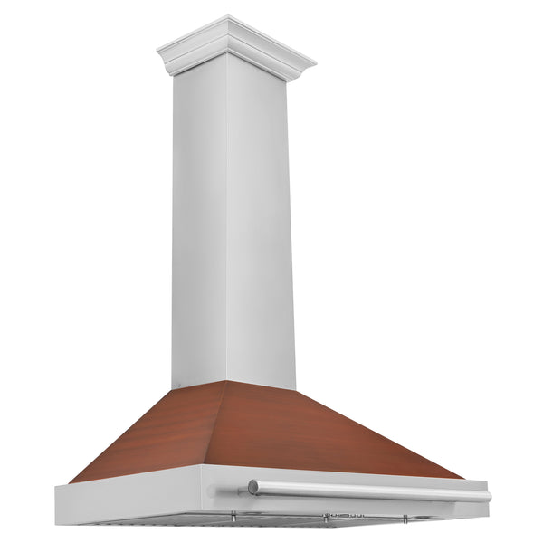 ZLINE 36 in. Convertible Stainless Steel Range Hood with Copper Shell and Stainless Steel Handle (KB4STX-C-36)