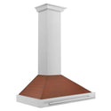 ZLINE 36 in. Convertible Stainless Steel Range Hood with Copper Shell and Stainless Steel Handle (KB4STX-C-36)