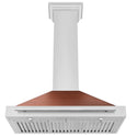 ZLINE 36 in. Convertible Stainless Steel Range Hood with Copper Shell and Stainless Steel Handle (KB4STX-C-36)