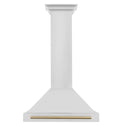 ZLINE 30 in. Autograph Edition Convertible Stainless Steel Range Hood with Stainless Steel Shell and Champagne Bronze Accents (KB4STZ-30-CB)