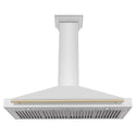 ZLINE 48 in. Autograph Edition Convertible Stainless Steel Range Hood with Stainless Steel Shell and Polished Gold Accents (KB4STZ-48-G)