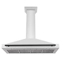 ZLINE 48 in. Autograph Edition Convertible Stainless Steel Range Hood with Stainless Steel Shell and Matte Black Accents (KB4STZ-48-MB)