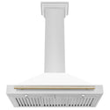 ZLINE 36 in. Autograph Edition Convertible Stainless Steel Range Hood with White Matte Shell (KB4STZ-WM36)