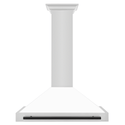 ZLINE 36 in. Autograph Edition Convertible Stainless Steel Range Hood with White Matte Shell (KB4STZ-WM36)