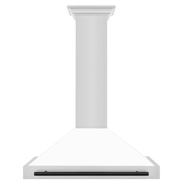 ZLINE 36 in. Autograph Edition Convertible Stainless Steel Range Hood with White Matte Shell (KB4STZ-WM36)