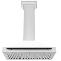 ZLINE 36 in. Autograph Edition Convertible Stainless Steel Range Hood with White Matte Shell (KB4STZ-WM36)