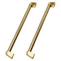 ZLINE Autograph Edition Touchstone Refrigerator Drawer Helix Handles (Set of 2) in Polished Gold (RDHOZ-24-K-G)