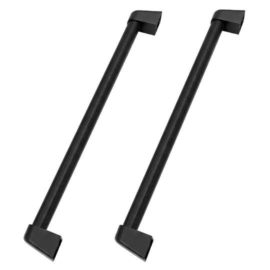 ZLINE Autograph Edition Touchstone Refrigerator Drawer Helix Handles (Set of 2) in Matte Black (RDHOZ-24-K-MB)