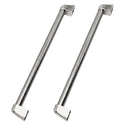 ZLINE Autograph Edition Touchstone Refrigerator Drawer Helix Handles (Set of 2) in Polished Nickel (RDHOZ-24-K-PN)