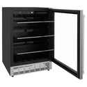 ZLINE 24 in. Monument 154 Can Beverage Fridge in Stainless Steel, Open Box-Great Condition