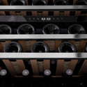 ZLINE 24 in. Monument Dual Zone 44 Bottle Wine Cooler with Wood Shelves in Stainless Steel, Open Box-Good Condition