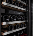 ZLINE Autograph Edition 24 in. Monument Dual Zone 44 Bottle Wine Cooler in Stainless Steel with Champagne Bronze Accents (RWVZ-UD-24-CB)