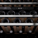 ZLINE Autograph Edition 24 in. Monument Dual Zone 44 Bottle Wine Cooler in Stainless Steel with Champagne Bronze Accents (RWVZ-UD-24-CB)