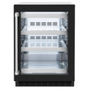 ZLINE 24 in. Touchstone 151 Can Beverage Fridge With Black Matte Glass Door (RBSO-BLM-24)