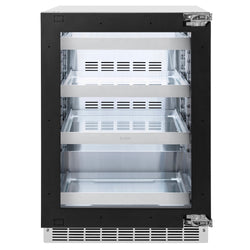 ZLINE 24 in. Touchstone 151 Can Beverage Fridge with Panel Ready Glass Door, Open Box-Great Condition