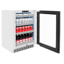 ZLINE 24 in. Touchstone 151 Can Beverage Fridge with Panel Ready Glass Door, Open Box-Great Condition
