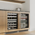 ZLINE 24 in. Touchstone 151 Can Beverage Fridge with Panel Ready Glass Door, Open Box-Good Condition