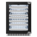 ZLINE 24 in. Touchstone Dual Zone 44 Bottle Wine Cooler with Panel Ready Glass Door, Open Box-Great Condition