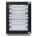 ZLINE 24 in. Touchstone Dual Zone 44 Bottle Wine Cooler with Panel Ready Glass Door, Open Box-Good Condition