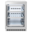 ZLINE 24 in. Touchstone 151 Can Beverage Fridge With Stainless Steel Glass Door (RBSO-GS-24)