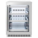 ZLINE 24 in. Touchstone 151 Can Beverage Fridge with Stainless Steel Glass Door, Open Box-Great Condition