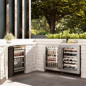 ZLINE 24 in. Touchstone Dual Zone 44 Bottle Wine Cooler With DuraSnow® Stainless Steel Glass Door (RWDO-SN-24)