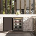 ZLINE 24 in. Touchstone 151 Can Beverage Fridge with Solid Stainless Steel Door, Open Box-Good Condition