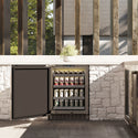 ZLINE 24 in. Touchstone 151 Can Beverage Fridge with Solid Stainless Steel Door, Open Box-Great Condition